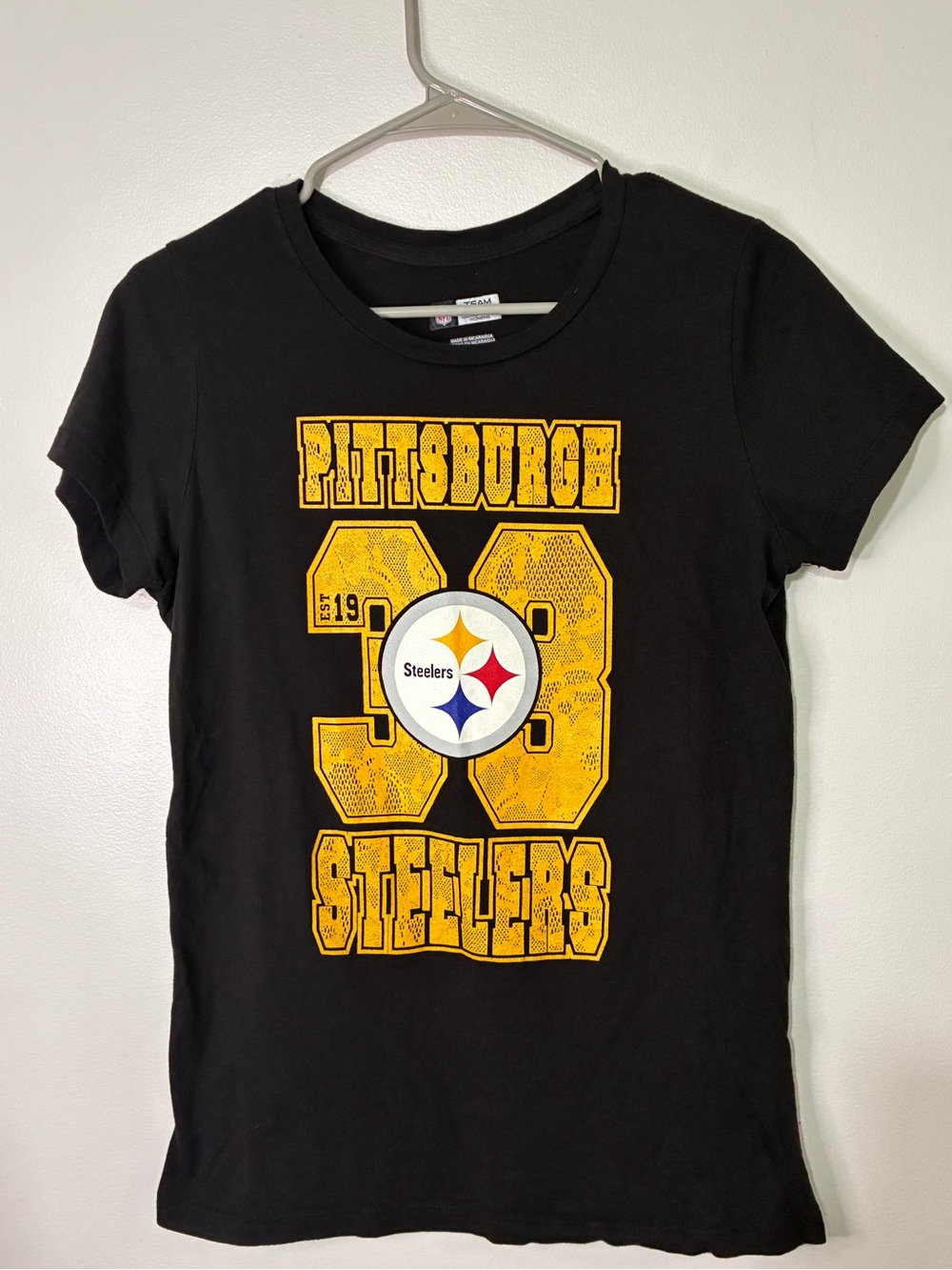 NFL Pittsburgh Steelers Black and Gold Kids Tee